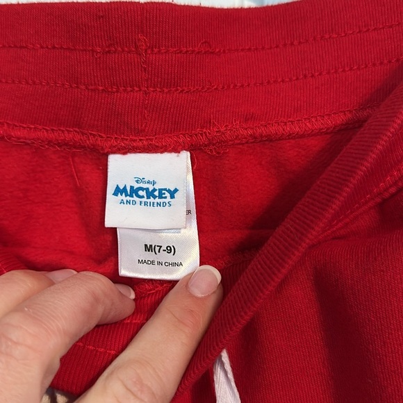 Disney red Mickey Mouse sweatpants size medium - Picture 4 of 4